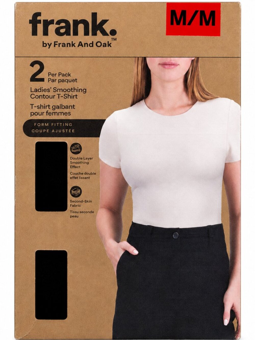 Frank And Oak Smoothing Contour T-Shirt 2-Pack Women’s M/M NWT